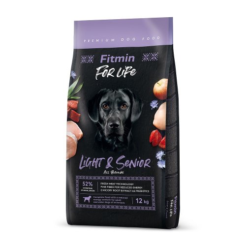 fitmin for life light & senior 12kg dla starszych psów