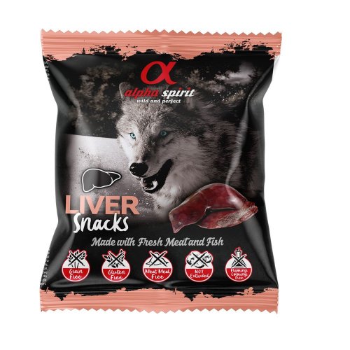 alpha spirit przysmak kostki wątroba dla psa 50g 85% mięsa