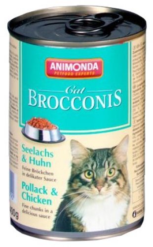 animonda brocconis dla kota ryba i kurczak 400g  zestaw 24szt. dla dorosłych kotów