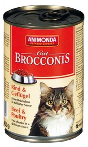 animonda brocconis dla kota wołowina i drób 400g  zestaw 6szt. dla dorosłych kotów