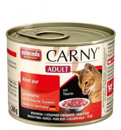 animonda carny adult wołowina 200g puszka  dla dorosłych kotów