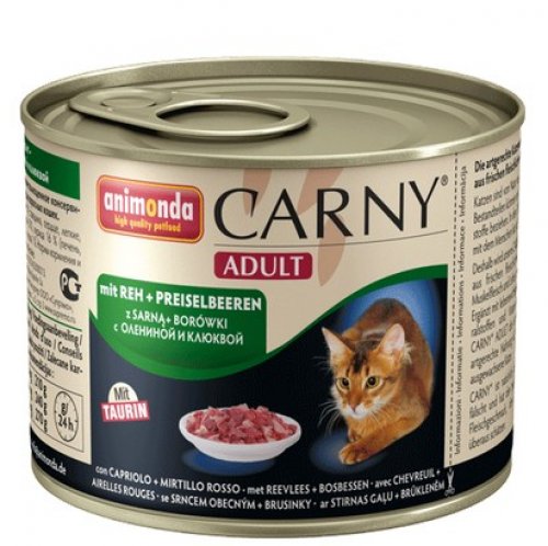 animonda carny adult sarna i borówka 200g puszka dla dorosłych kotów