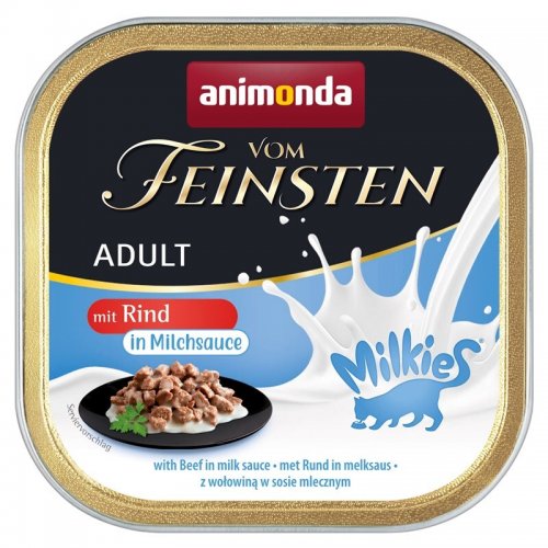 animonda vom feinsten wołowina w sosie mlecznym 100 g mokra karma dla dorosłych kotów