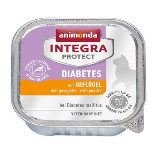 animonda integra protect diabetes dla kota z drobiem tacka 100g karma mokra dla kota