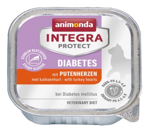 animonda integra protect diabetes dla kota - z sercami indyka tacka 100g karma mokra dla kota