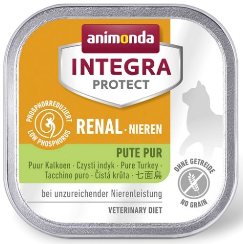 animonda integra protect renal nieren dla kota - z indykiem tacka 100g karma mokra dla kota
