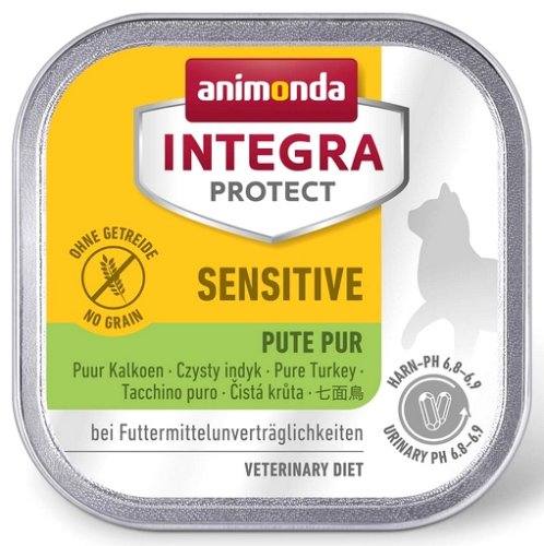 animonda integra protect sensitive dla kota - z indykiem tacka 100g karma mokra dla kota