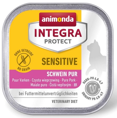 animonda integra protect sensitive dla kota - z wieprzowiną tacka 100g karma mokra dla kota