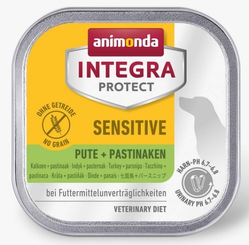 animonda integra protect sensitive dla psa indyk + pasternak tacka 150g karma mokra dla psa