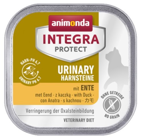 animonda integra protect urinary harnsteine oxalate dla kota - z kaczką tacka 100g karma mokra dla kota