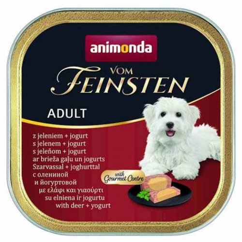 animonda vom feinsten gourmet centre jeleń z jogurtem 150g karma mokra dla dorosłych psów