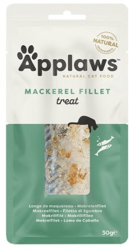 applaws natural cat loin suszona polędwica z makreli 30g przysmak dla psa
