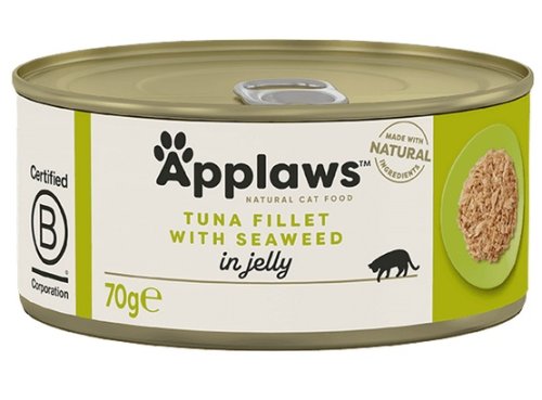 applaws puszka dla kota jelly - tuńczyk i wodorosty 70g karma mokra dla kota