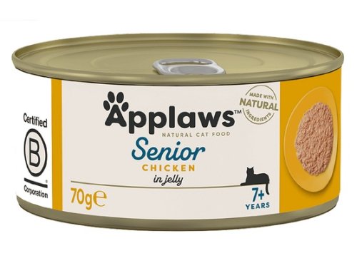 applaws puszka dla kota senior kurczak 70g karma mokra dla kota