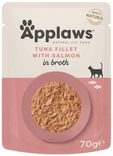 applaws saszetka dla kota tuńczyk z Łososiem w rosole 70g karma mokra dla kota
