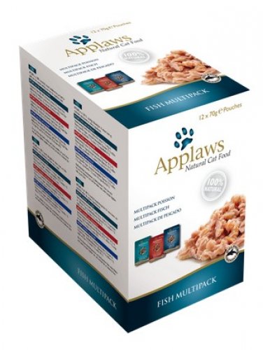applaws multipack saszetki fish selection 12x70g karma mokra dla kota