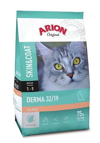 arion original cat derma 2kg bezglutenowa karma dla kotów z problemami skórnymi