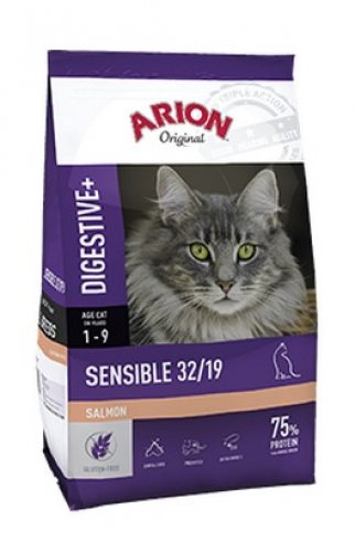 arion original cat sensible 2kg bezglutenowa karma dla kotów o wrażliwym układzie trawiennym