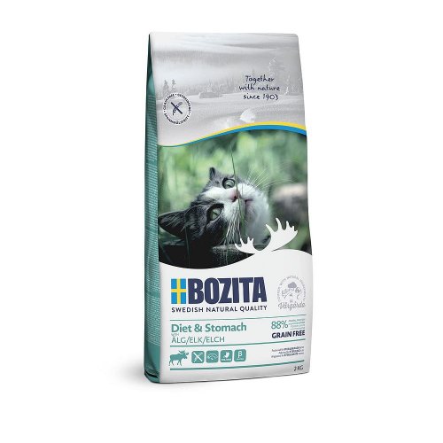 bozita cat diet & stomach 2kg dla kotów dorosłych wrażliwych i z nadwagą