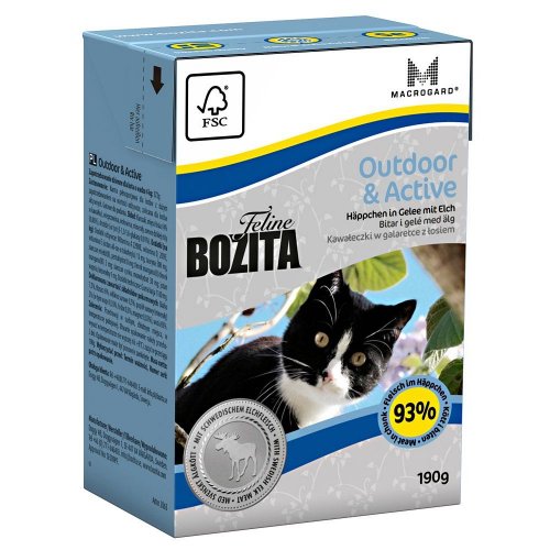 bozita cat feline outdoor & active 190g dla kotów aktywnych