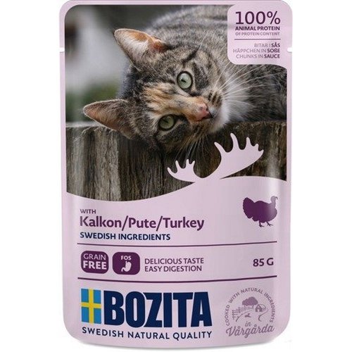 bozita cat saszetka indyk w sosie 85g karma mokra dla kota