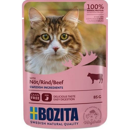 bozita cat saszetka wołowina w sosie 85g karma mokra dla kota