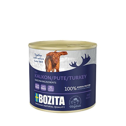 bozita dog pasztet z indykiem puszka 625g karma mokra dla psa