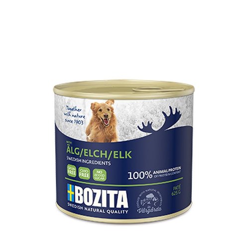 bozita dog pasztet z łosiem puszka 625g karma mokra dla psa