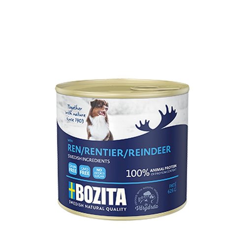 bozita dog pasztet z reniferem puszka 625g karma mokra dla psa