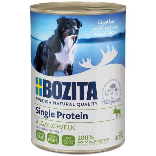 bozita single protein pate elk 400g pasztet z łosia