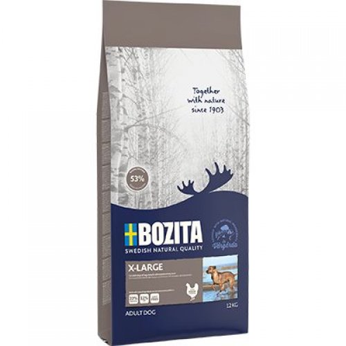 bozita x-large 12kg  dla dorosłych psów dużych ras o smaku kurczaka