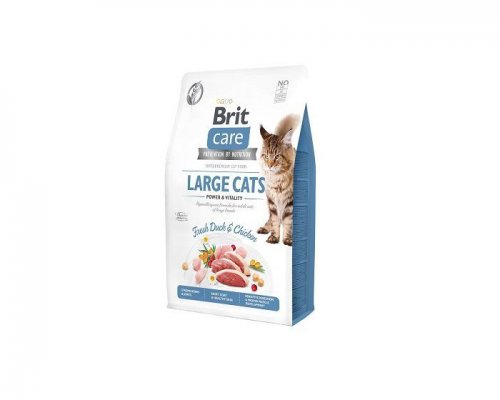brit care cat grain-free large cats 2kg  bezzbożowa, hypoalergiczna formuła dla dorosłych kotów dużych ras