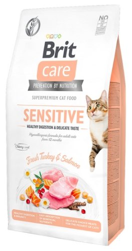 brit care cat grain free sensitive healthy digestion & delicate taste 2kg karma sucha dla kota