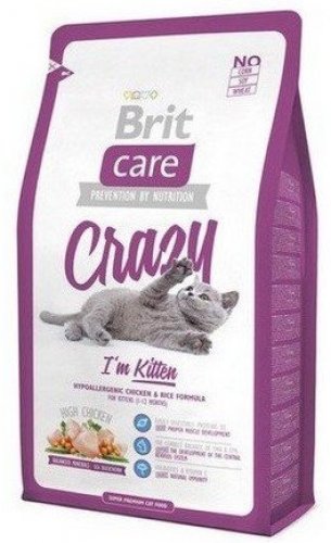 brit care cat crazy i'm kitten chicken & rice 7kg  karma dla kociąt z kurczakiem i ryżem