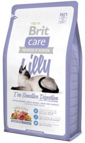 brit care cat new lilly i've sensitive digestion lamb & salmon 2kg dla kotów z wrażliwym żołądkiem