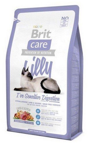 brit care cat new lilly i've sensitive digestion lamb & salmon 7kg dla kotów z wrażliwym żołądkiem
