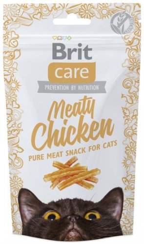 brit care cat snack meaty chicken 50g bezzbożowa przekąska dla kotów z kurczakiem