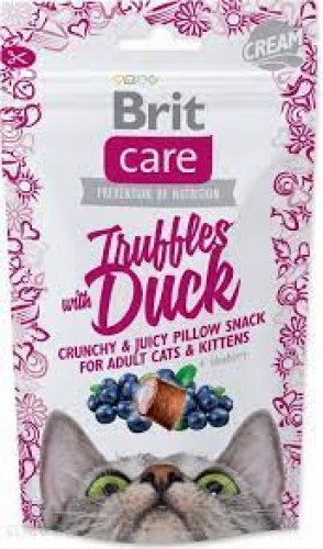 brit care cat snack truffles duck 50 g przekąska dla kotów 