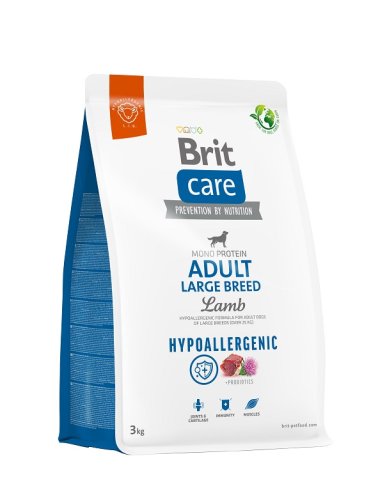 brit care dog hypoalergenic adult large lamb 3kg dla dorosłych psów dużych ras z jagnięciną