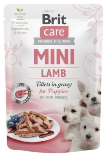 brit care dog mini puppy lamb saszetka 85g karma mokra dla psa