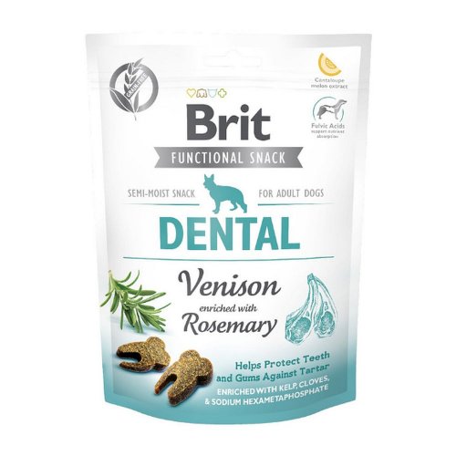 brit care functional snack dental venison 150g ochrona zębów i dziąseł