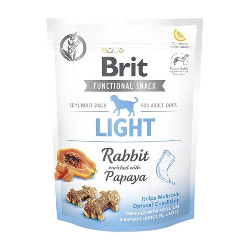 brit care functional snack light rabbit 150g utrzymanie prawidłowej wagi