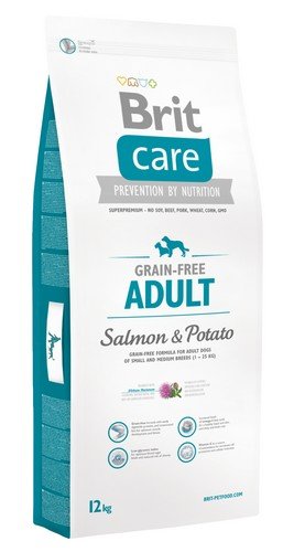 brit care grain free adult salmon & potato 12kg karma dla dorosłych psów z łososiem i ziemniakami