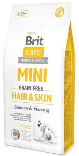 brit care grain free mini hair & skin 400g karma sucha dla psa