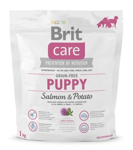 brit care grain free puppy salmon & potato 1kg dla szczeniąt z łososiem i ziemniakami