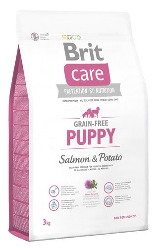 brit care grain free puppy salmon & potato 3kg dla szczeniąt z łososiem i ziemniakami