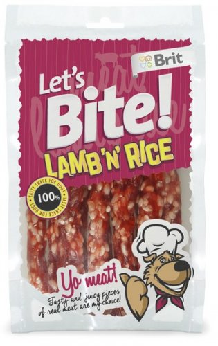 brit care let's bite dog lamb 'n' rice 105g 