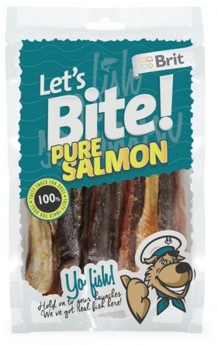 brit care let's bite dog pure salmon 80g 