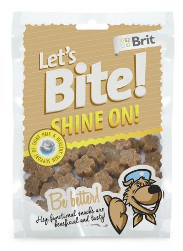 brit care let's bite dog shine on! 150g 