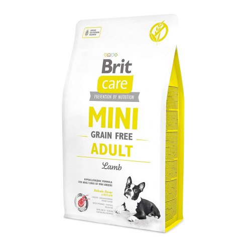 brit care mini grain free adult lamb 2kg bezzbożowa karma dla małych ras z jagnięciną